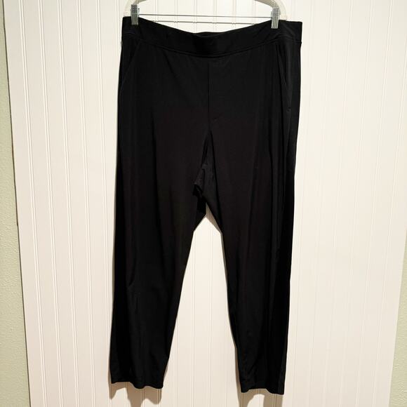 Athleta Brooklyn Mid Rise Ankle Pants Black Plus Size 18 - Picture 2 of 7